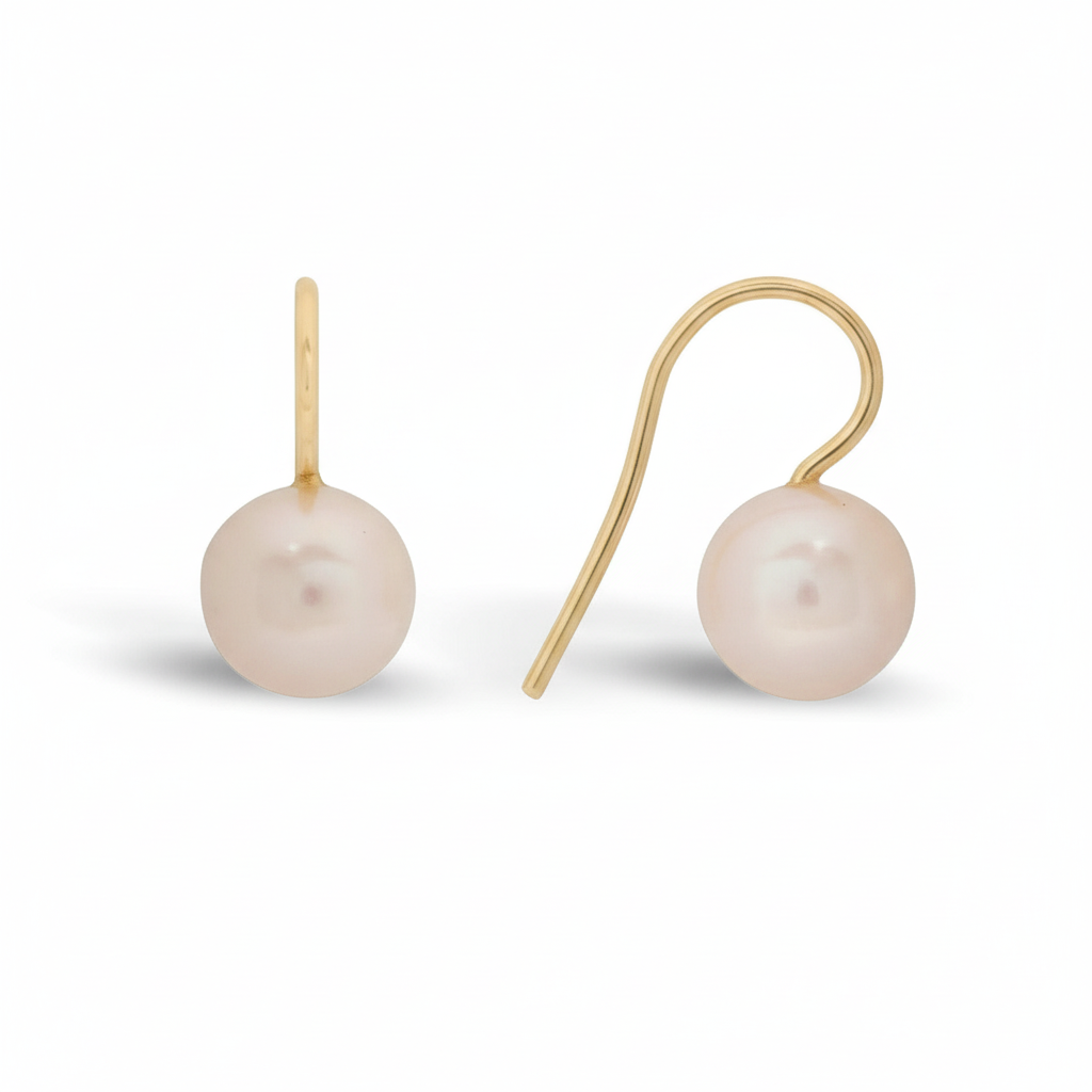 Perlen Ohrringe aus 585er Echtgold