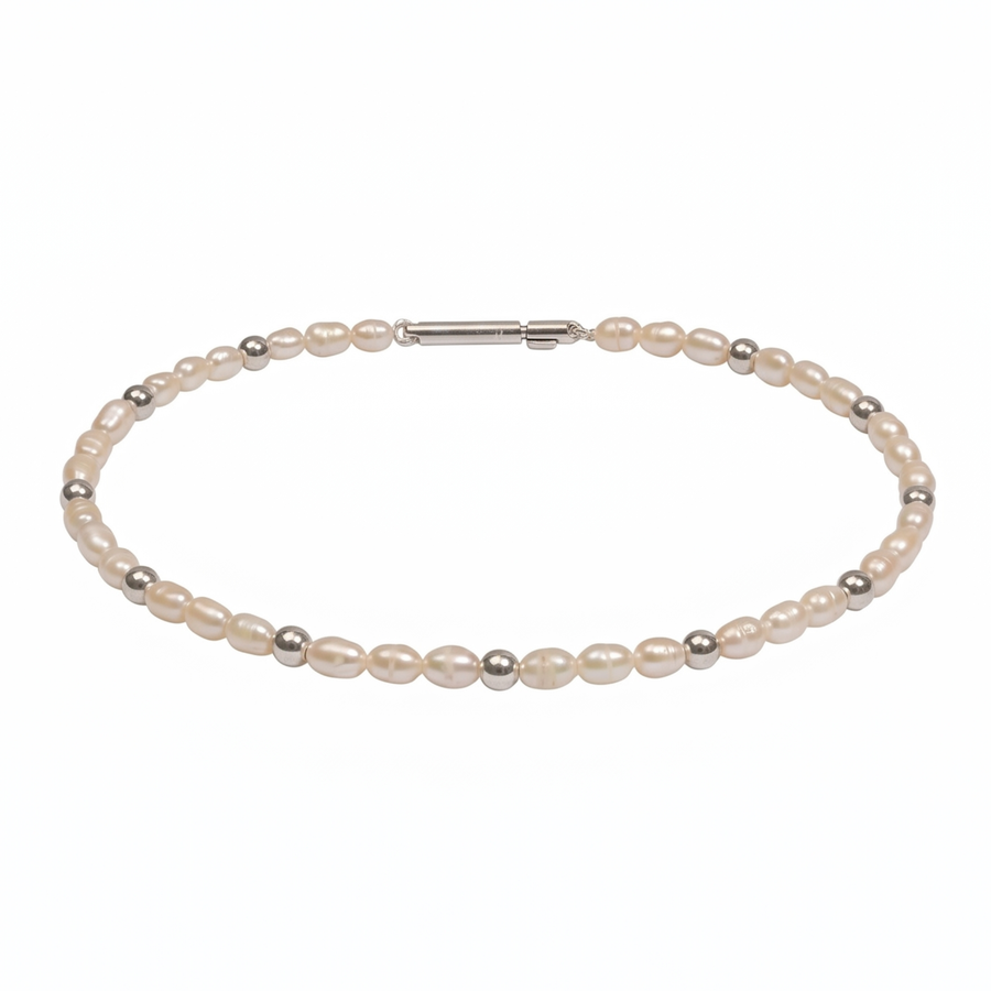 Perlenarmband mit Gold- oder Silberkugeln