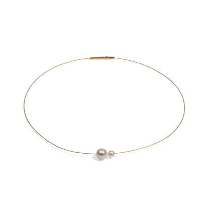 Halsreif mit Süßwasser-Perlen