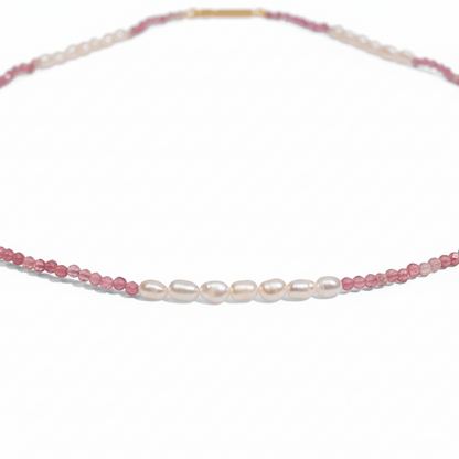 Perlenkette mit Turmalin-Steinen