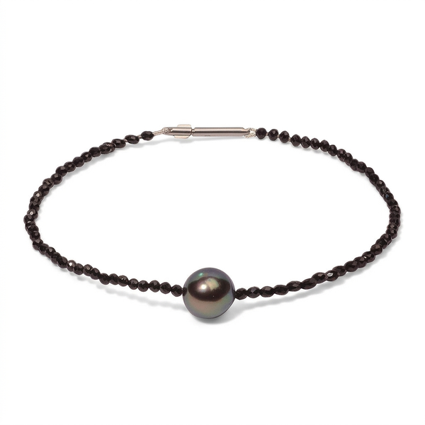 Perlenarmband mit Tahiti und Spinell