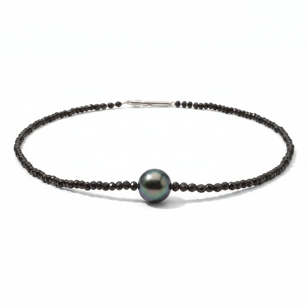 Tahiti-Perlen-Spinell-Kette