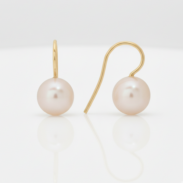 Ohrhänger Gold Süßwasserzuchtperle